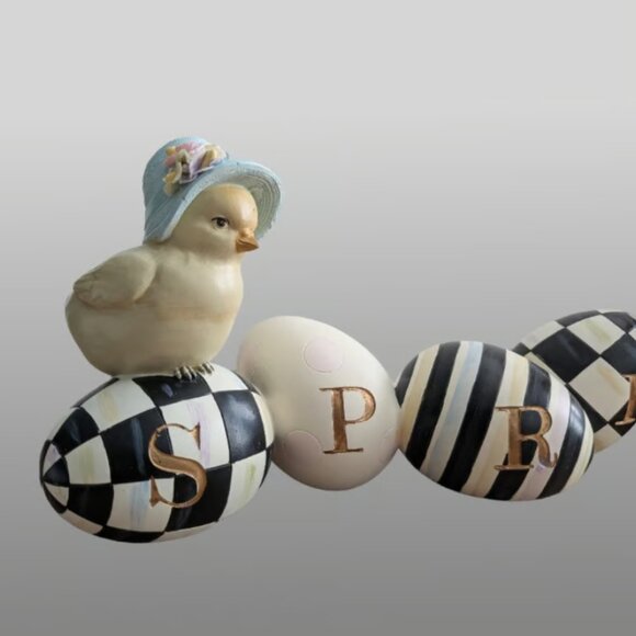 FINAL SALE: McKenzie-Childs Spring Chick Egg Decor - Picture 3 of 4